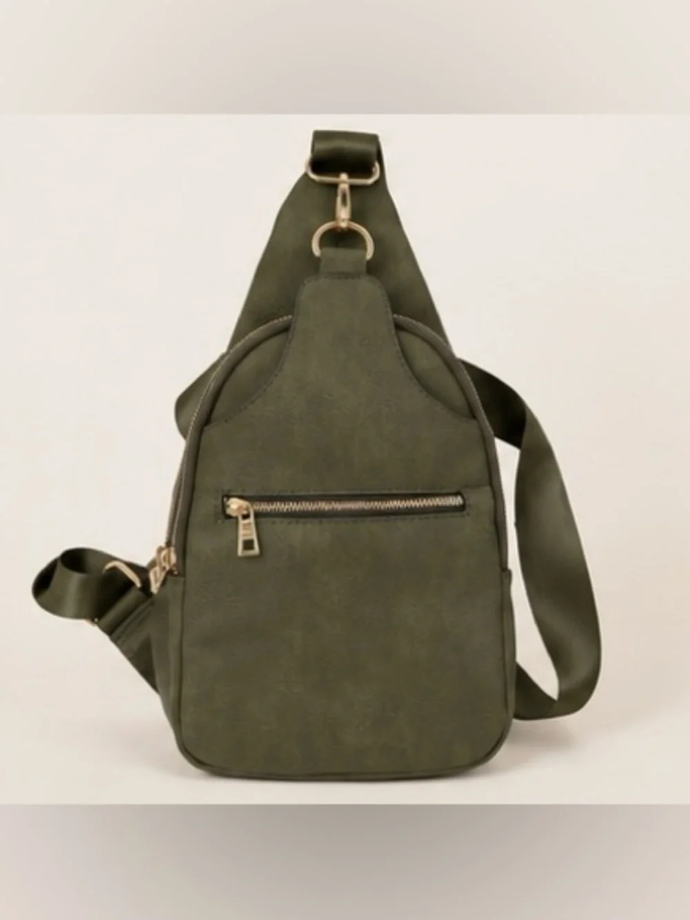 Olive Green Crossbody Sling Bag